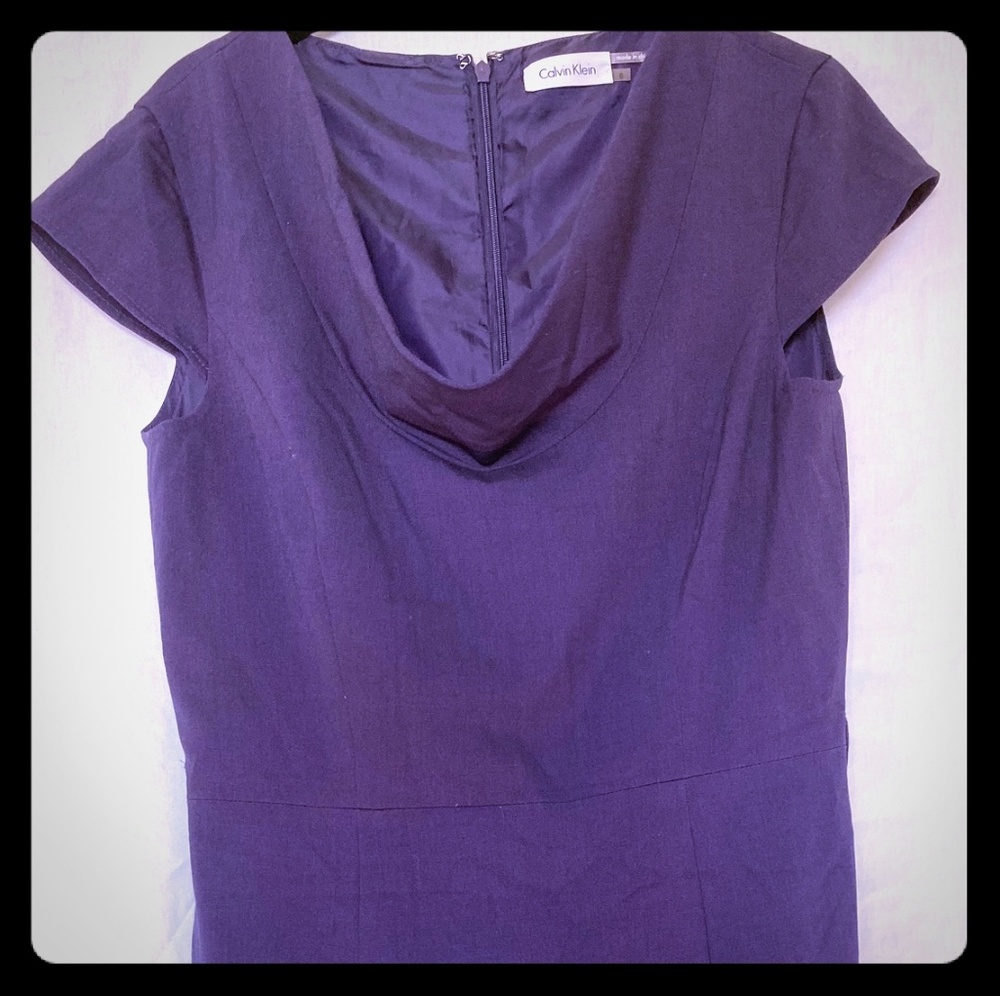 Calvin Klein Sheath Dress Cowl Neck Office